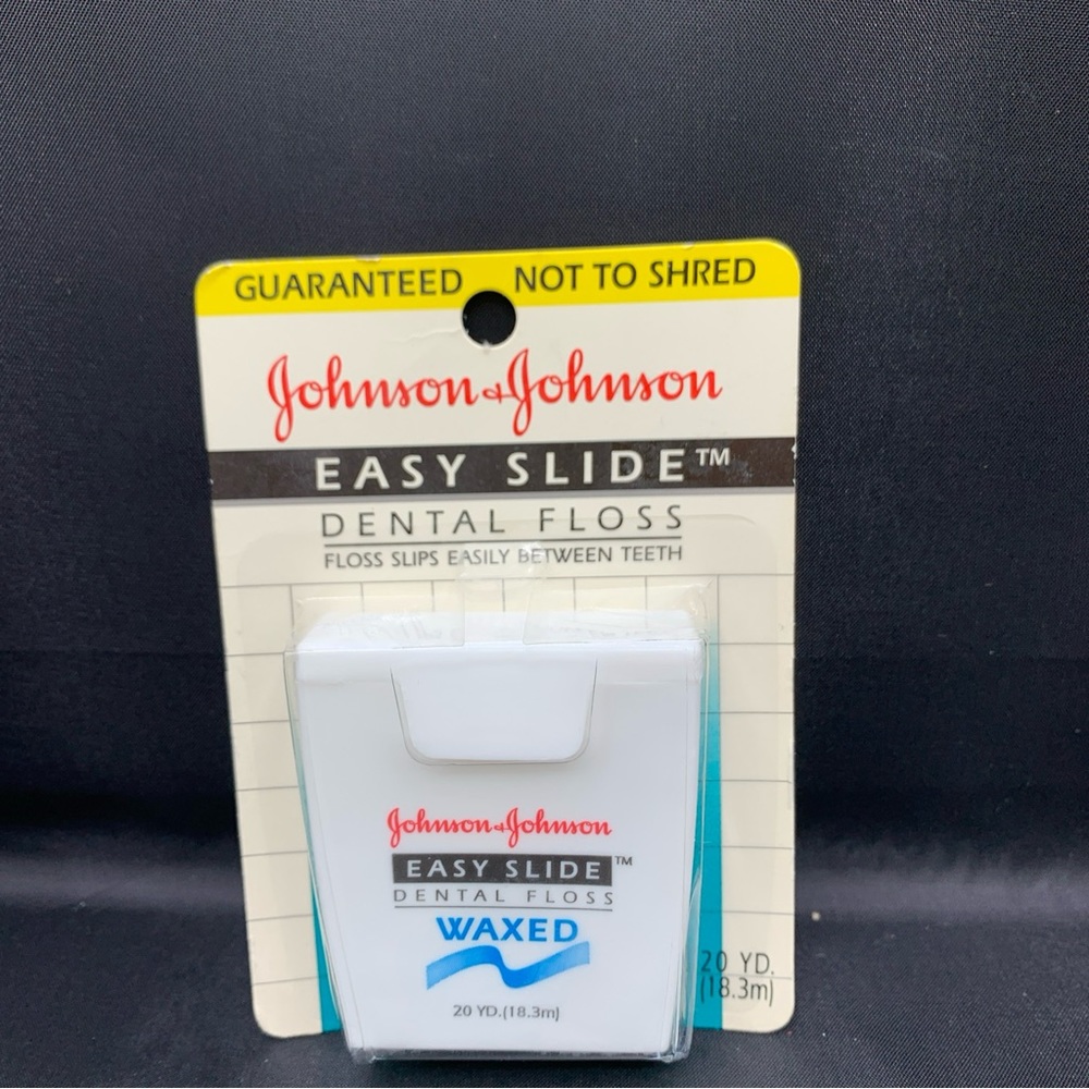VINTAGE 1994 JOHNSON & JOHNSON Easy Slide Waxed Dental Floss Sealed No Shred NEW